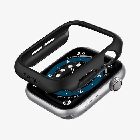ACS05458 - Apple Watch Ultra (Apple Watch (49mm)) Case Thin Fit in black showing the front